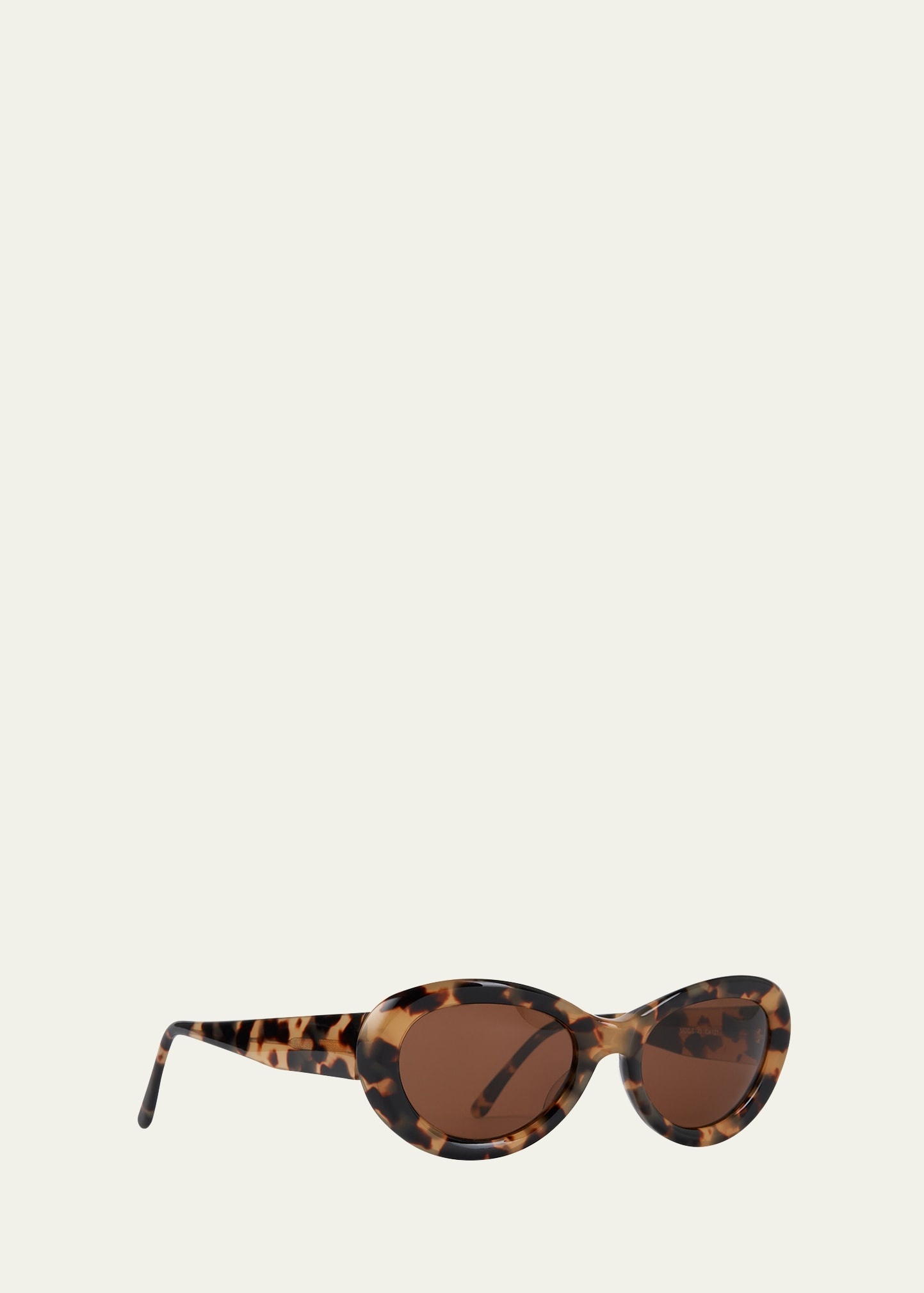 The Ovals Havana Acetate Oval Sunglasses - 1