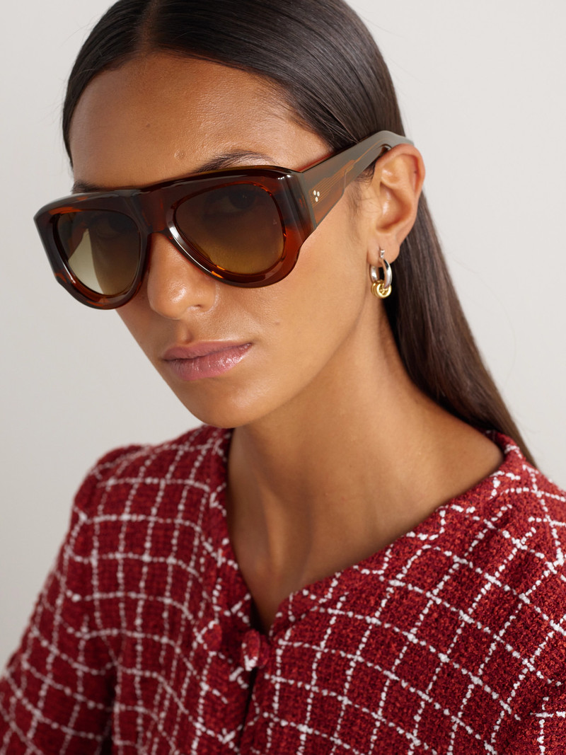 JACQUES MARIE MAGE Barclay Aviator-style Acetate Sunglasses outlook