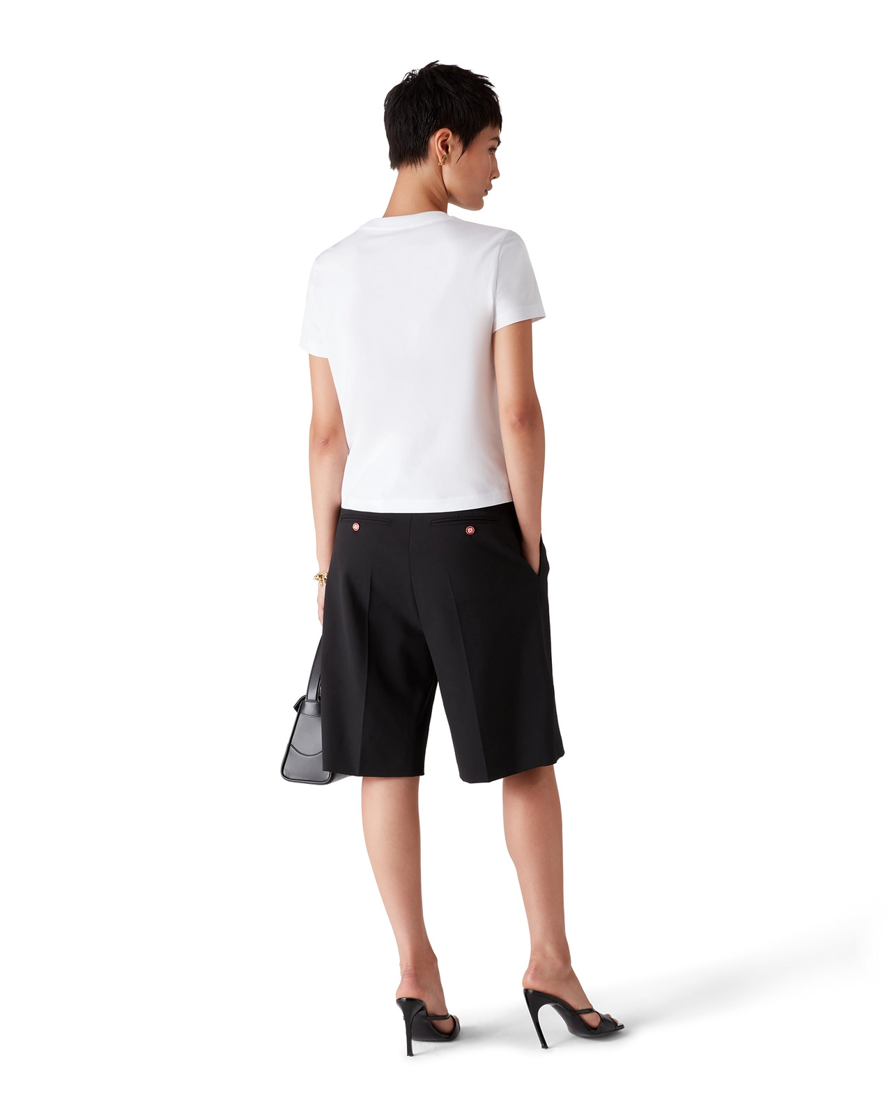 Emblem Fitted Short Sleeve T-Shirt | Casablanca Paris - 5
