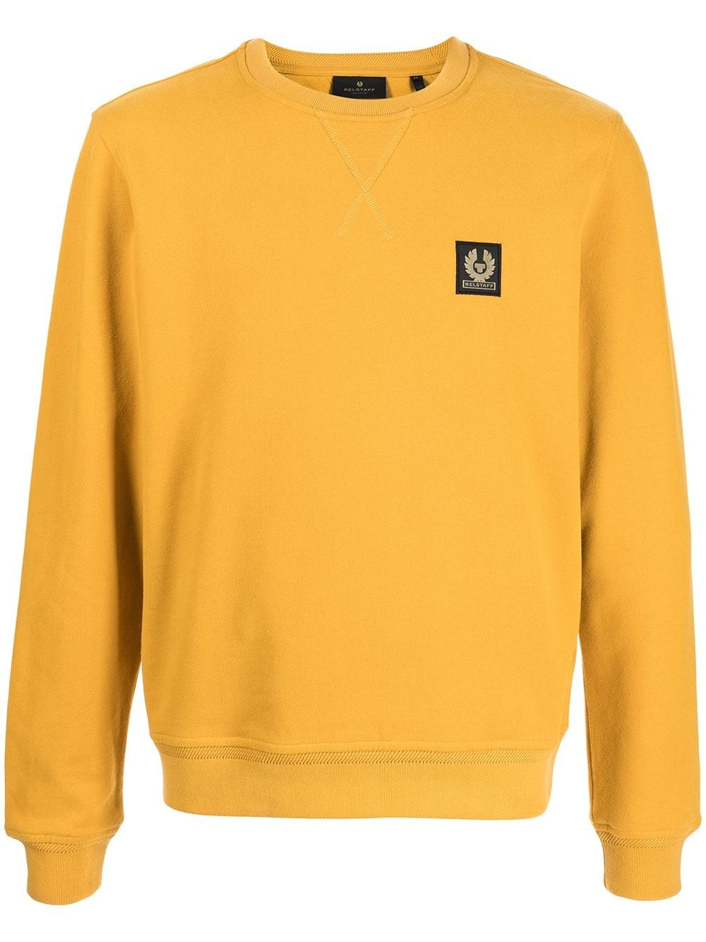 logo patch cotton sweatshirt - 1