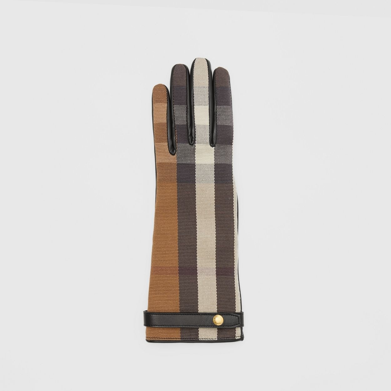 Cashmere-lined Technical Check and Lambskin Gloves - 3