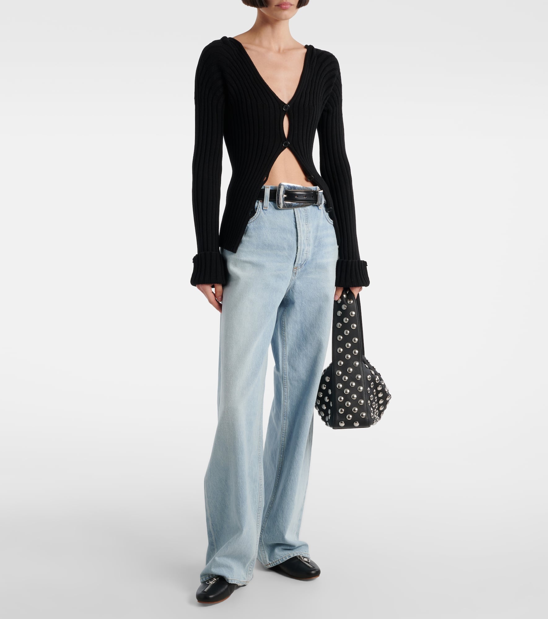 Low Slung Baggy wide-leg jeans - 2