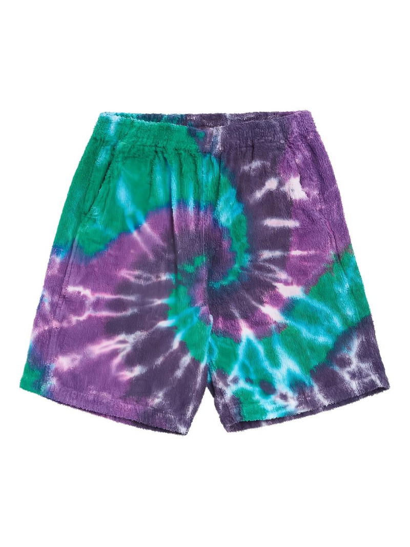 tie-dye terry-cloth shorts 1