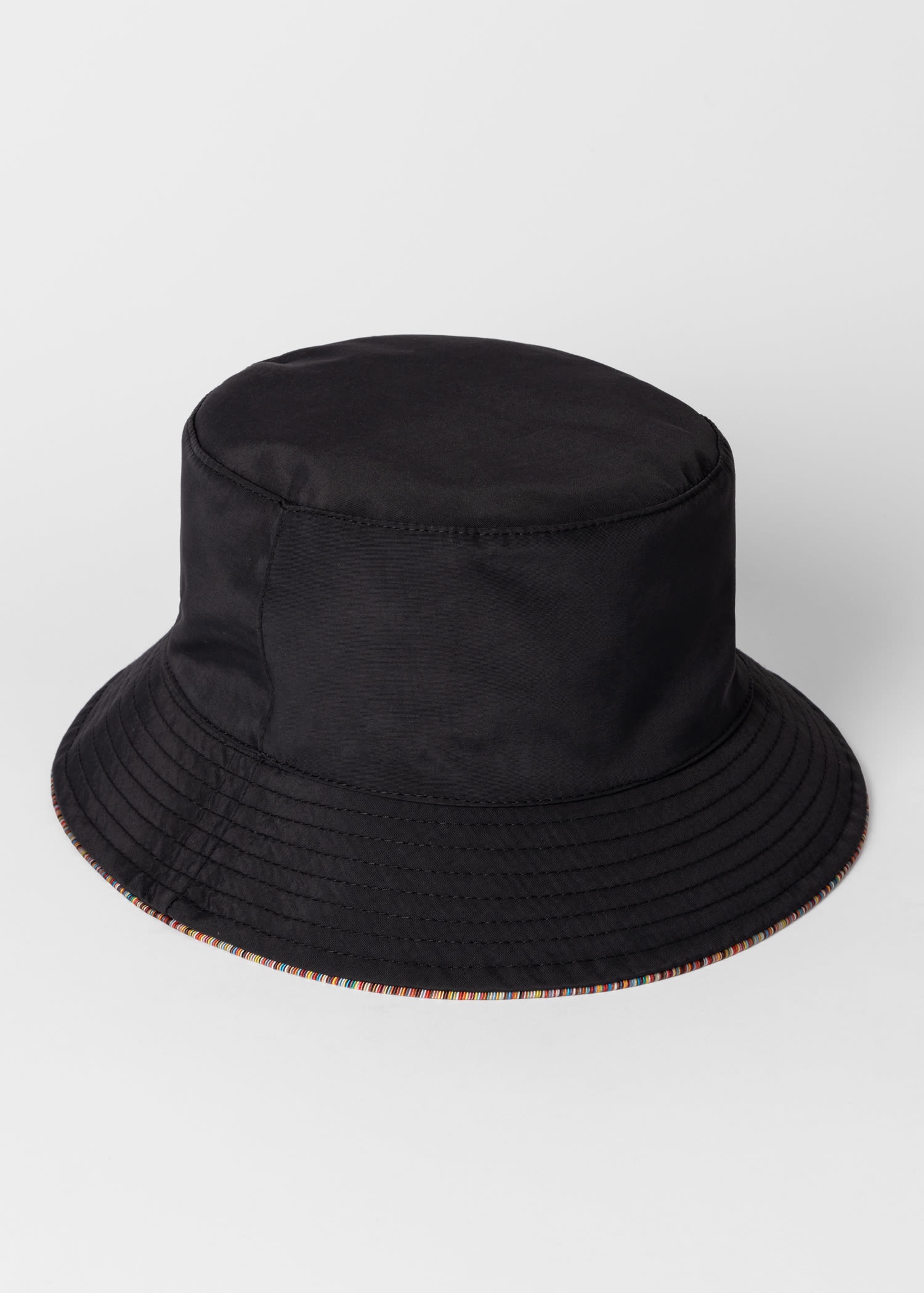 'Signature Stripe' Trim Reversible Bucket Hat - 5