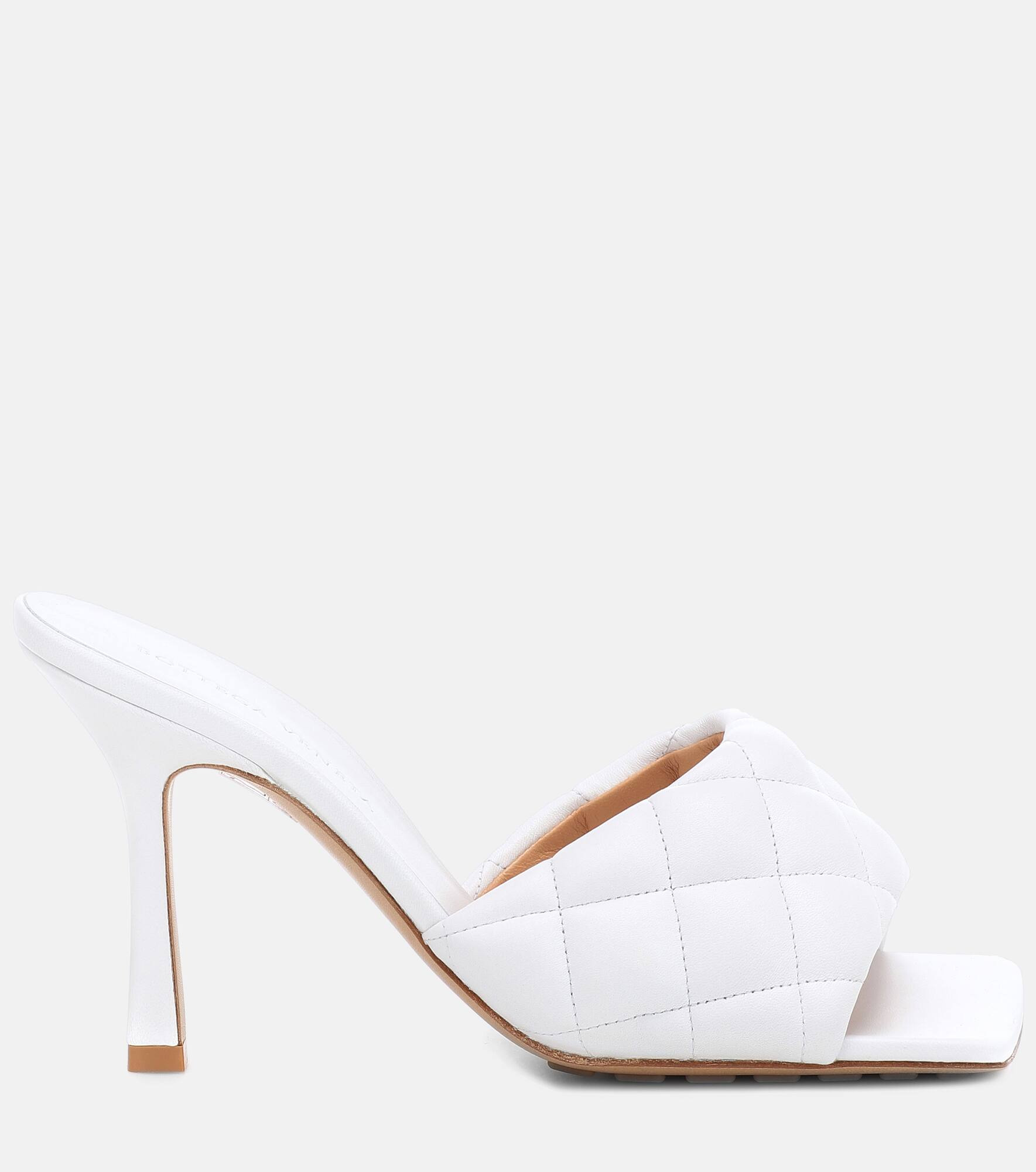 Padded leather mules - 5