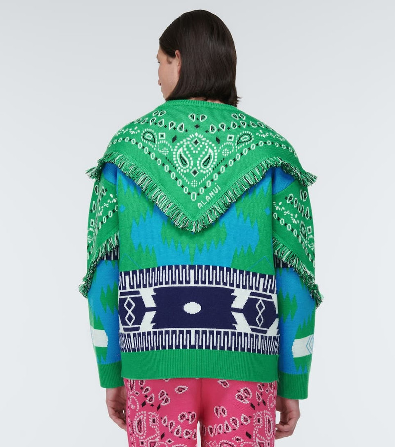 Icon Bandana jacquard virgin wool sweater 4