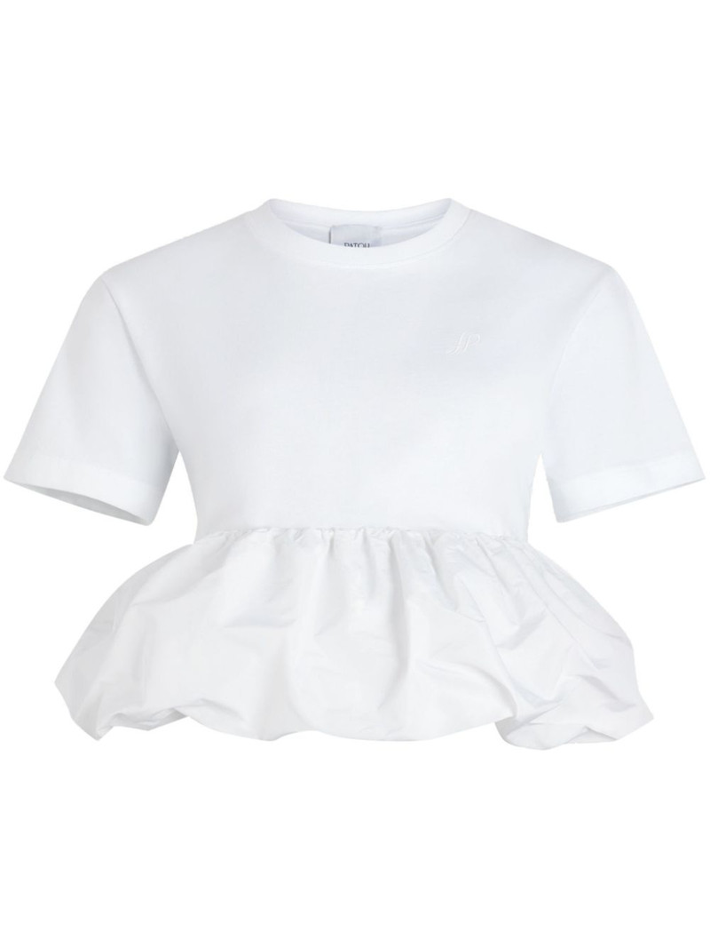 ruffle-hem T-shirt 1