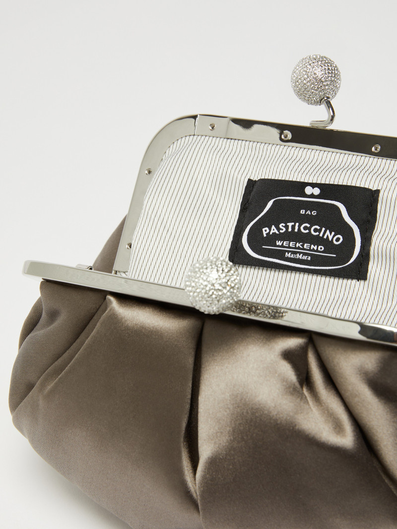 EMMY Small satin Pasticcino Bag with rhinestones 6