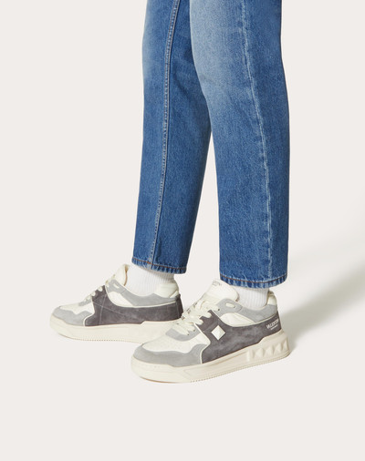 Valentino ONE STUD LOW-TOP SNEAKER IN SPLIT LEATHER AND NAPPA outlook