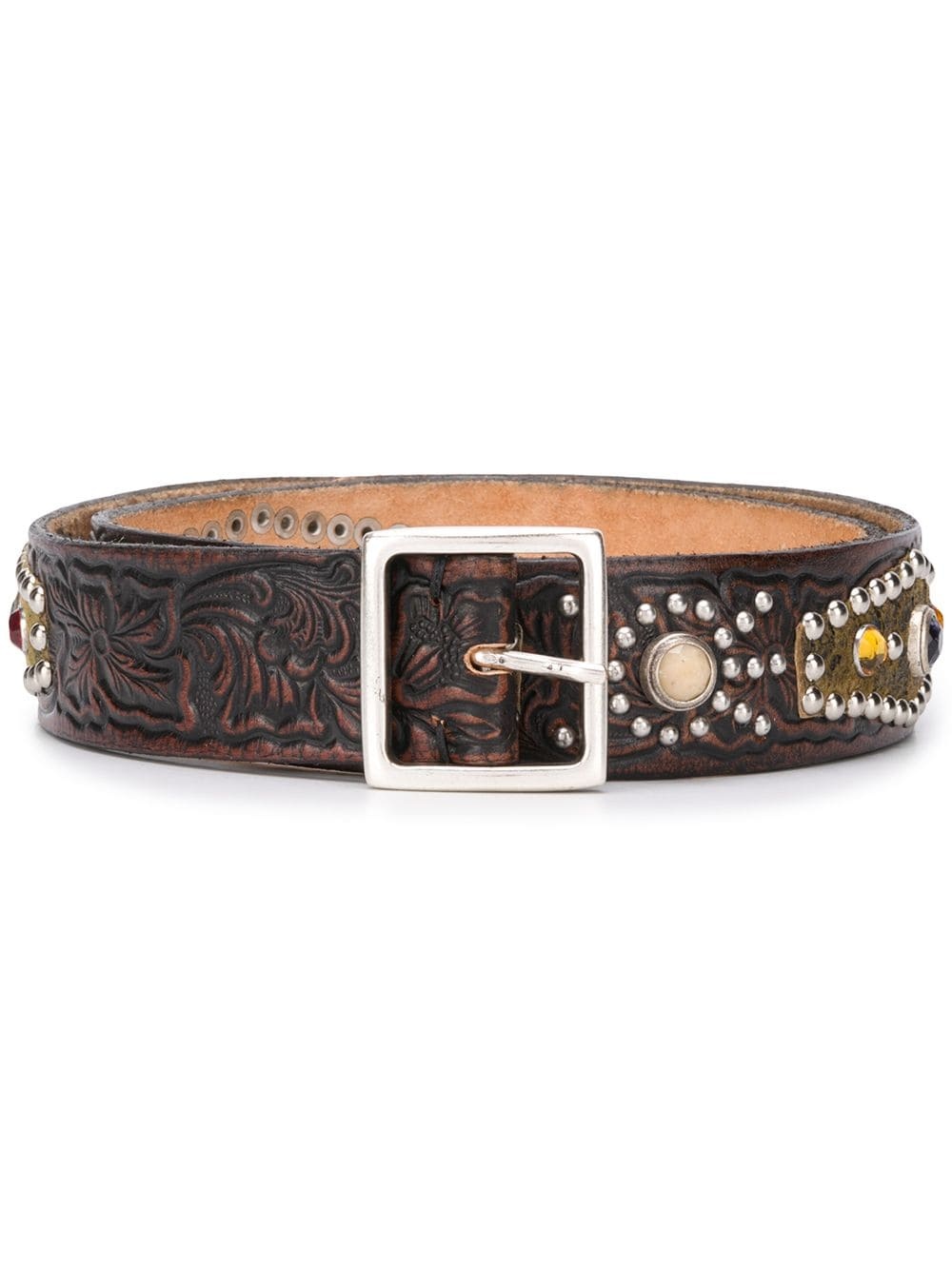 studded embellished belt - 1