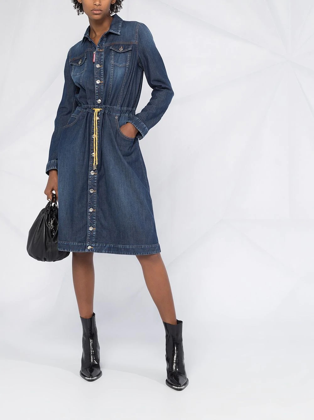 denim shirt dress - 2