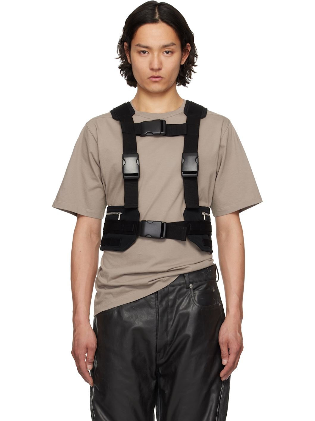 Black Hollywood Harness Vest - 1