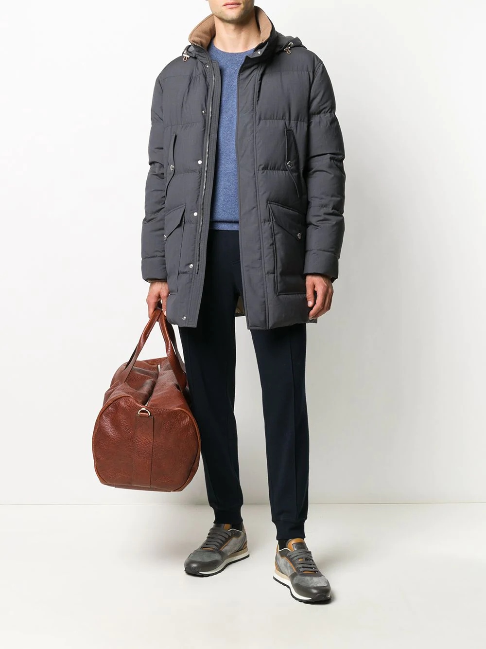 quilted down coat - 2