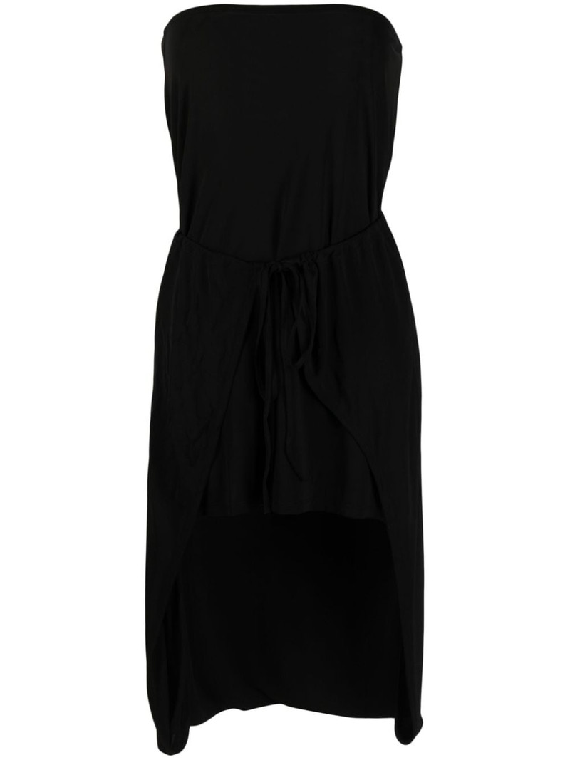 layered-effect strapless dress 1