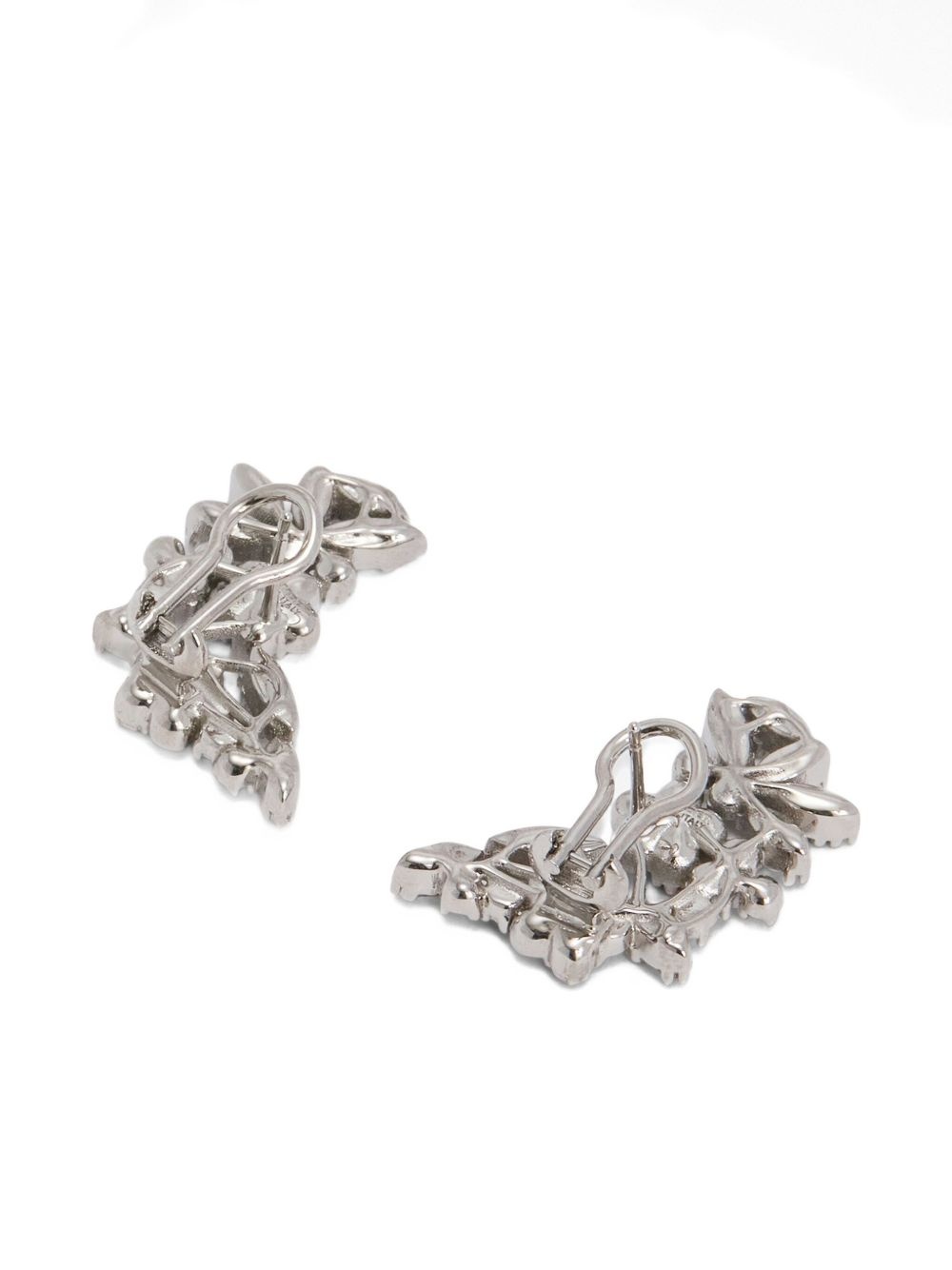 zirconia-embellished earrings - 3