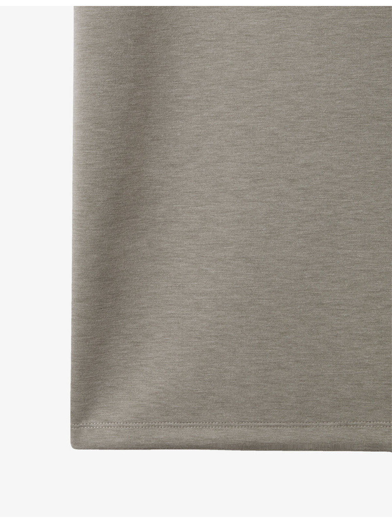 Bradley stitched-trim stretch woven-blend T-shirt 6