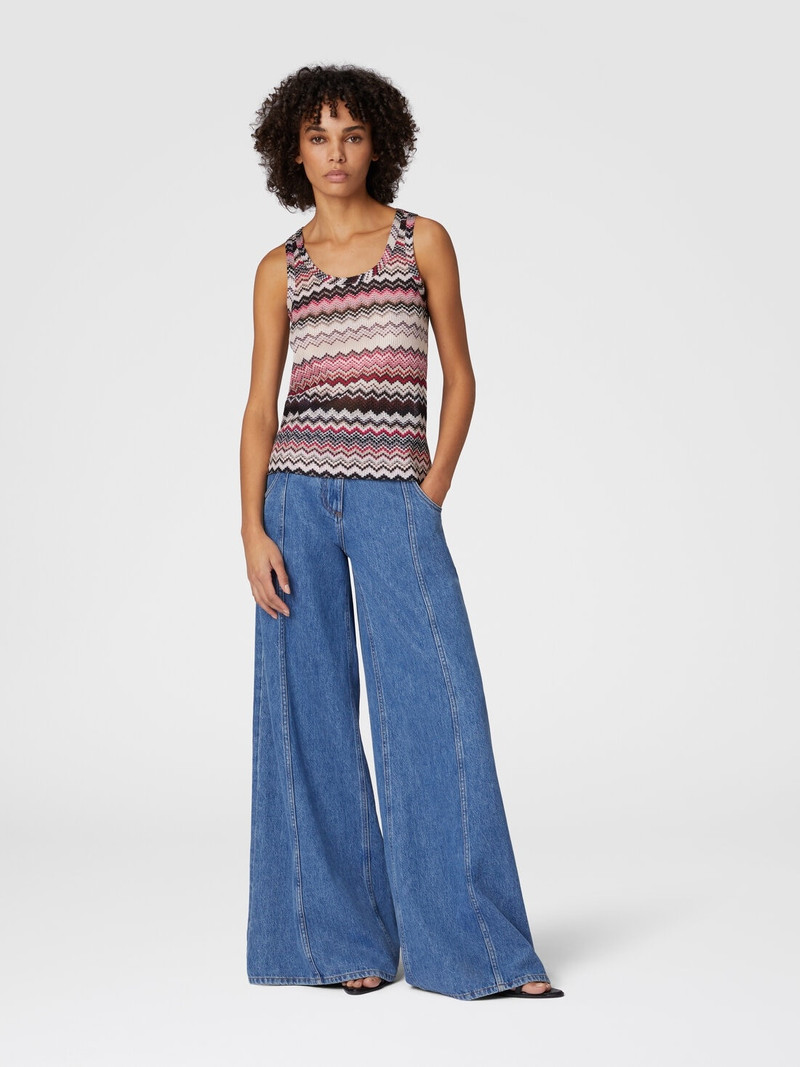 Missoni Tank top with serrated lamé zigzag pattern outlook