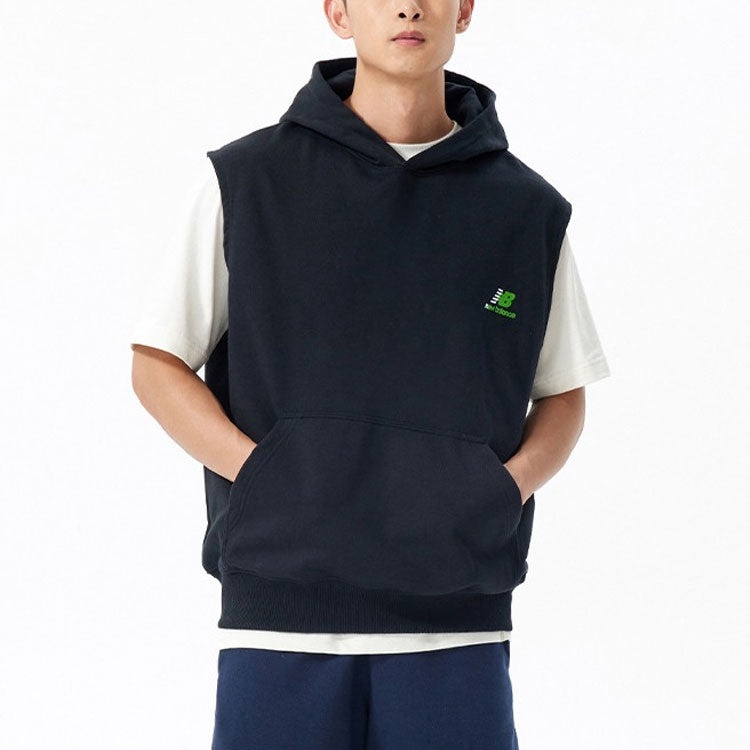 New Balance x Nice Rice Logo Vest 'Black Green' AMT22382-BK - 4