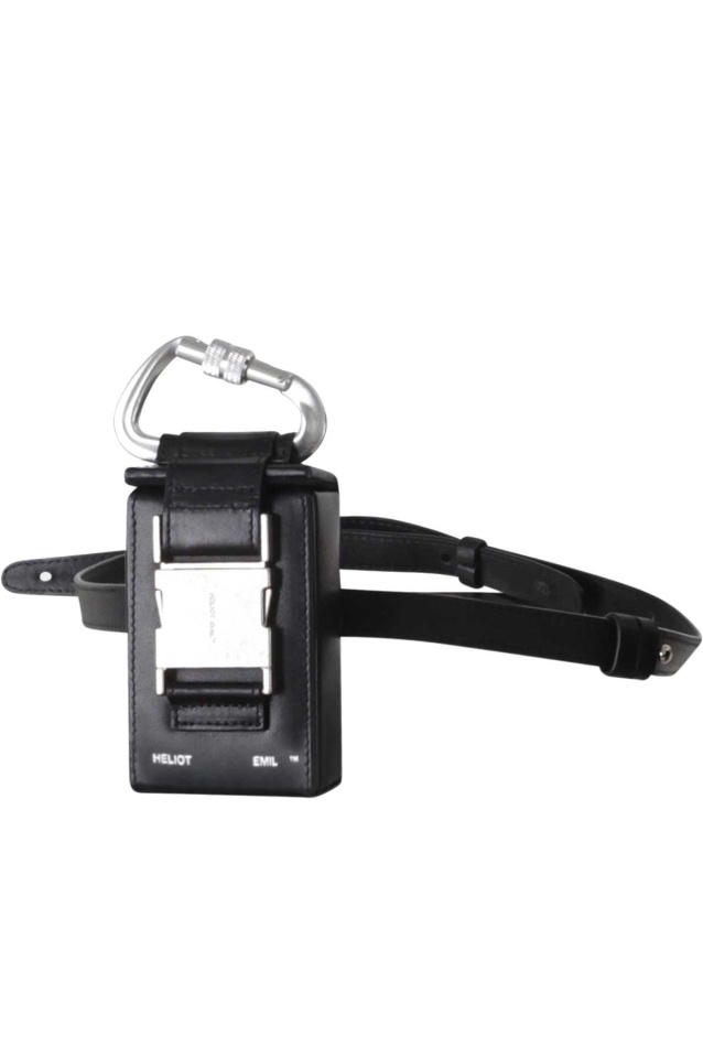 HELIOT EMIL Leather Belt Mini Box Bag - 3