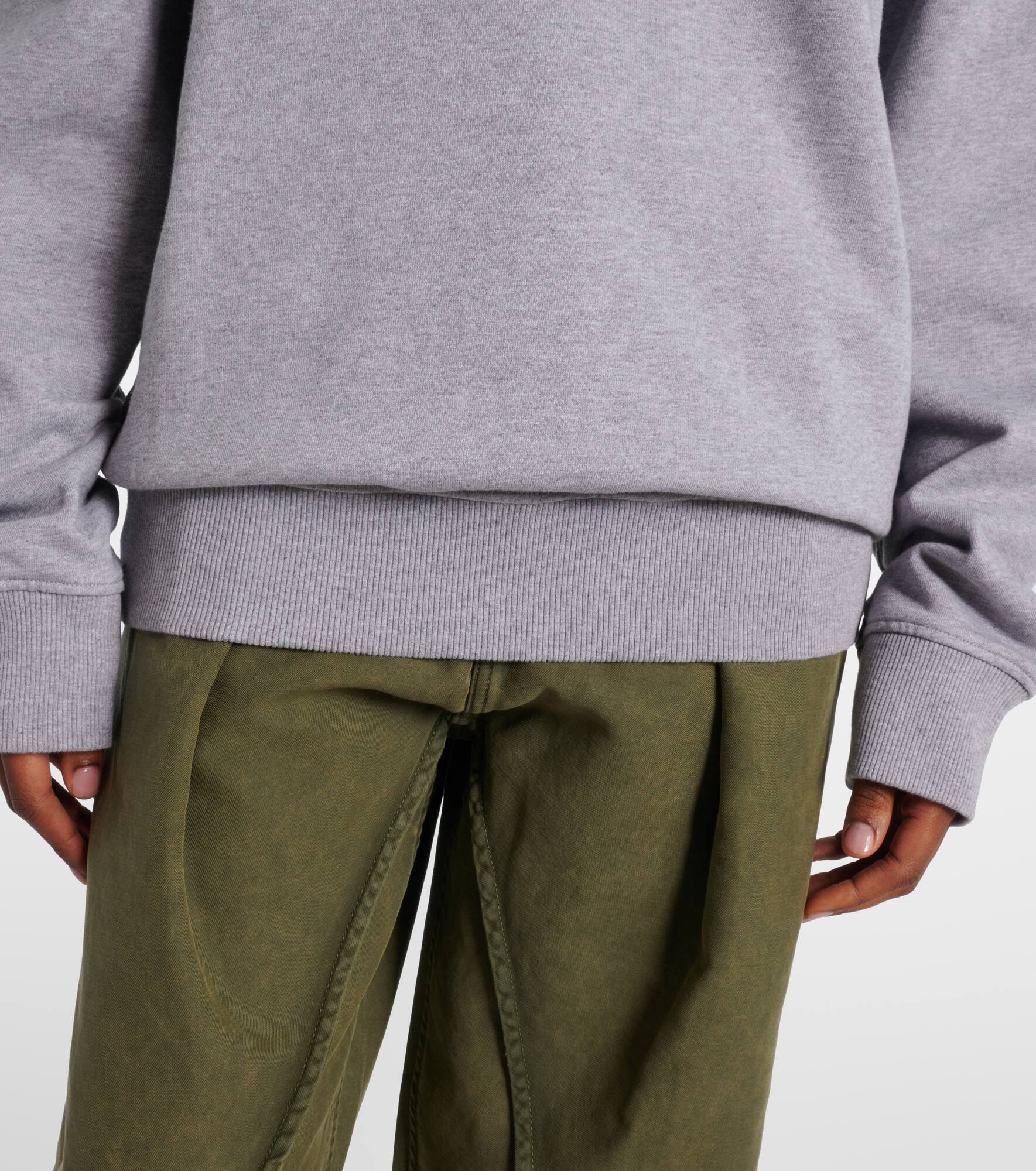 Embroidered cotton jersey sweatshirt - 5