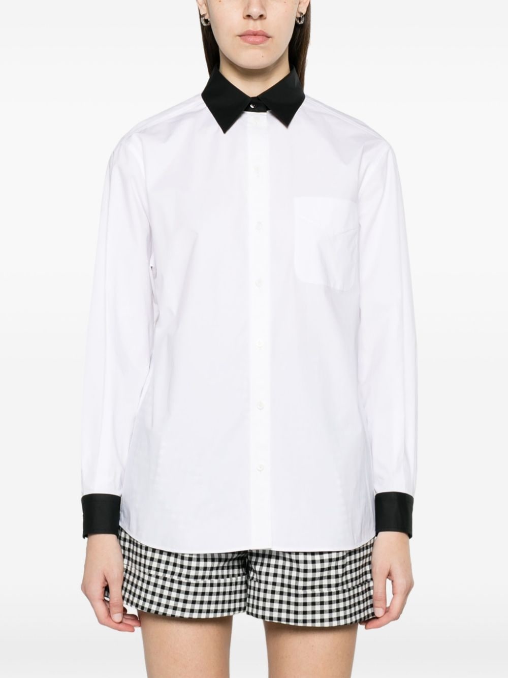 Question Mark-print cotton shirt - 3