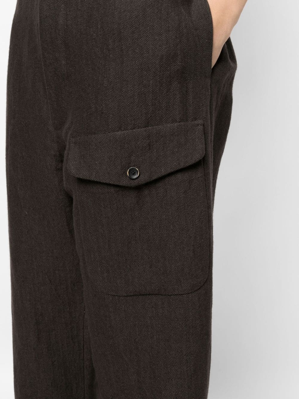 Paxton herringbone-pattern trousers - 5