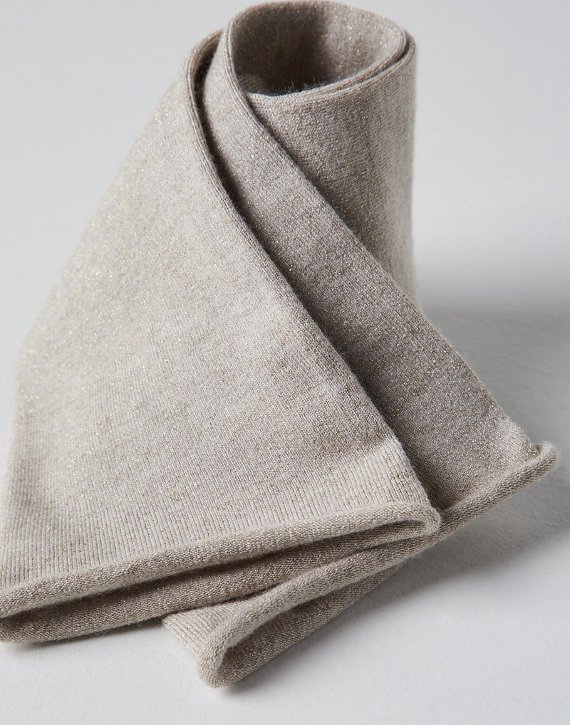 Brunello Cucinelli Cashmere and silk sparkling knit socks outlook