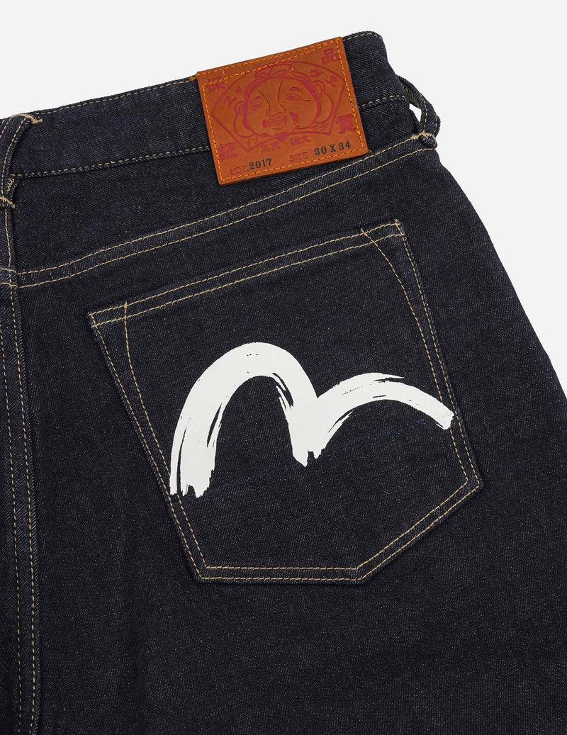 Brushstroke Seagull Print Straight Fit Jeans 11