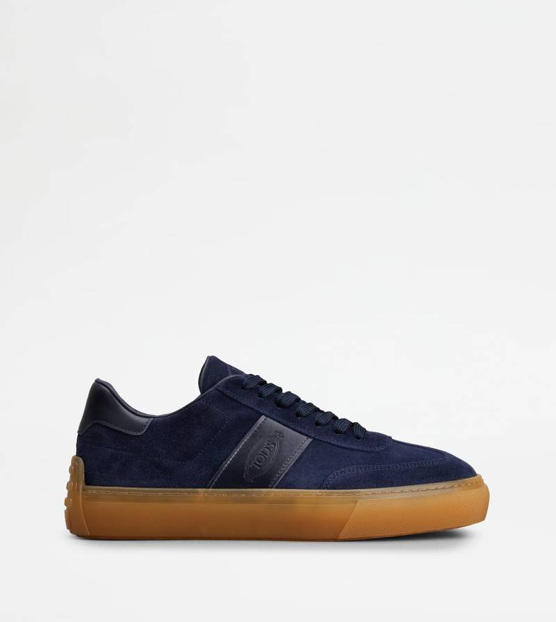 TOD'S SNEAKERS IN SUEDE - BLUE 1
