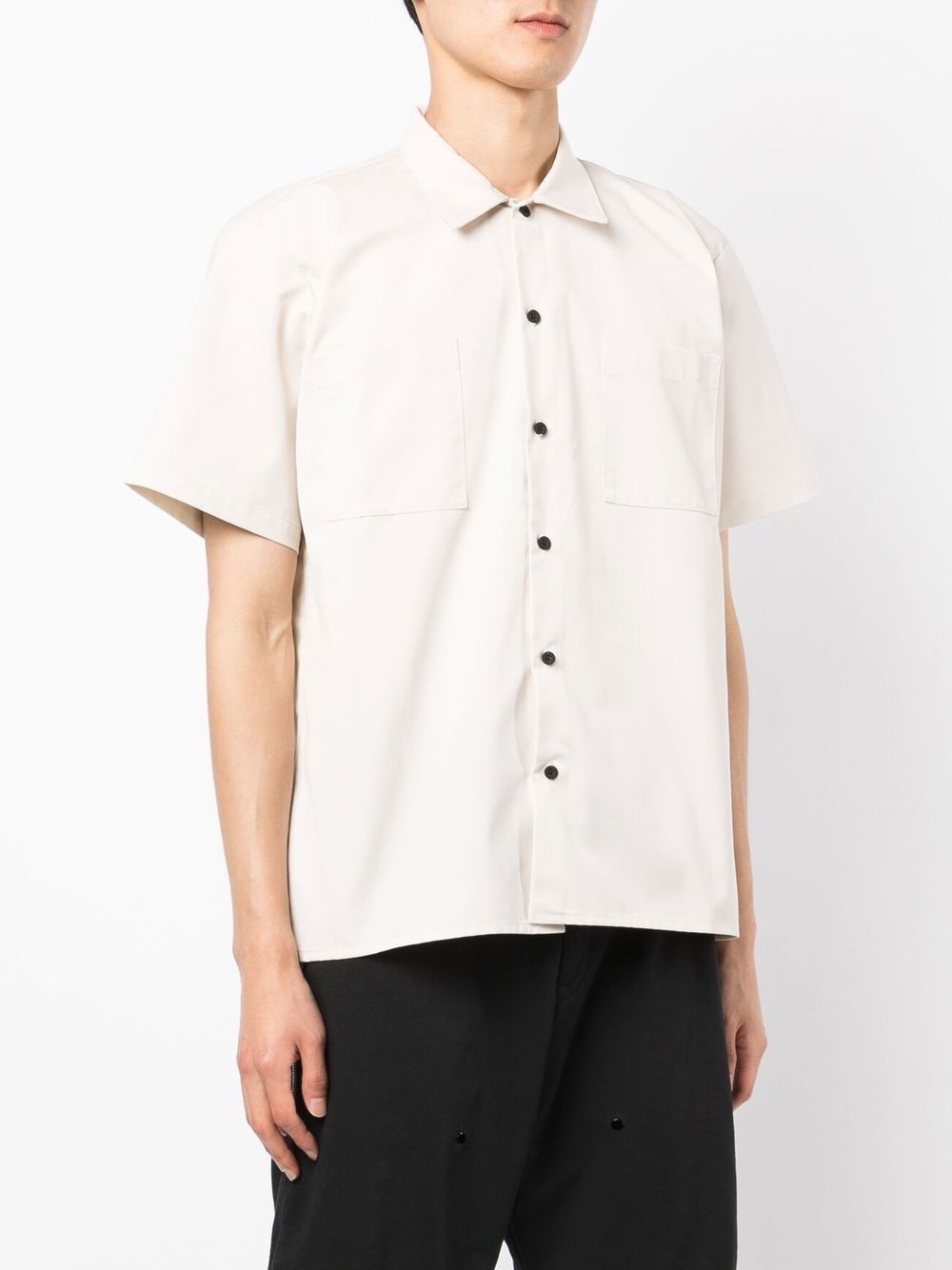 chest patch-pocket detail shirt - 3