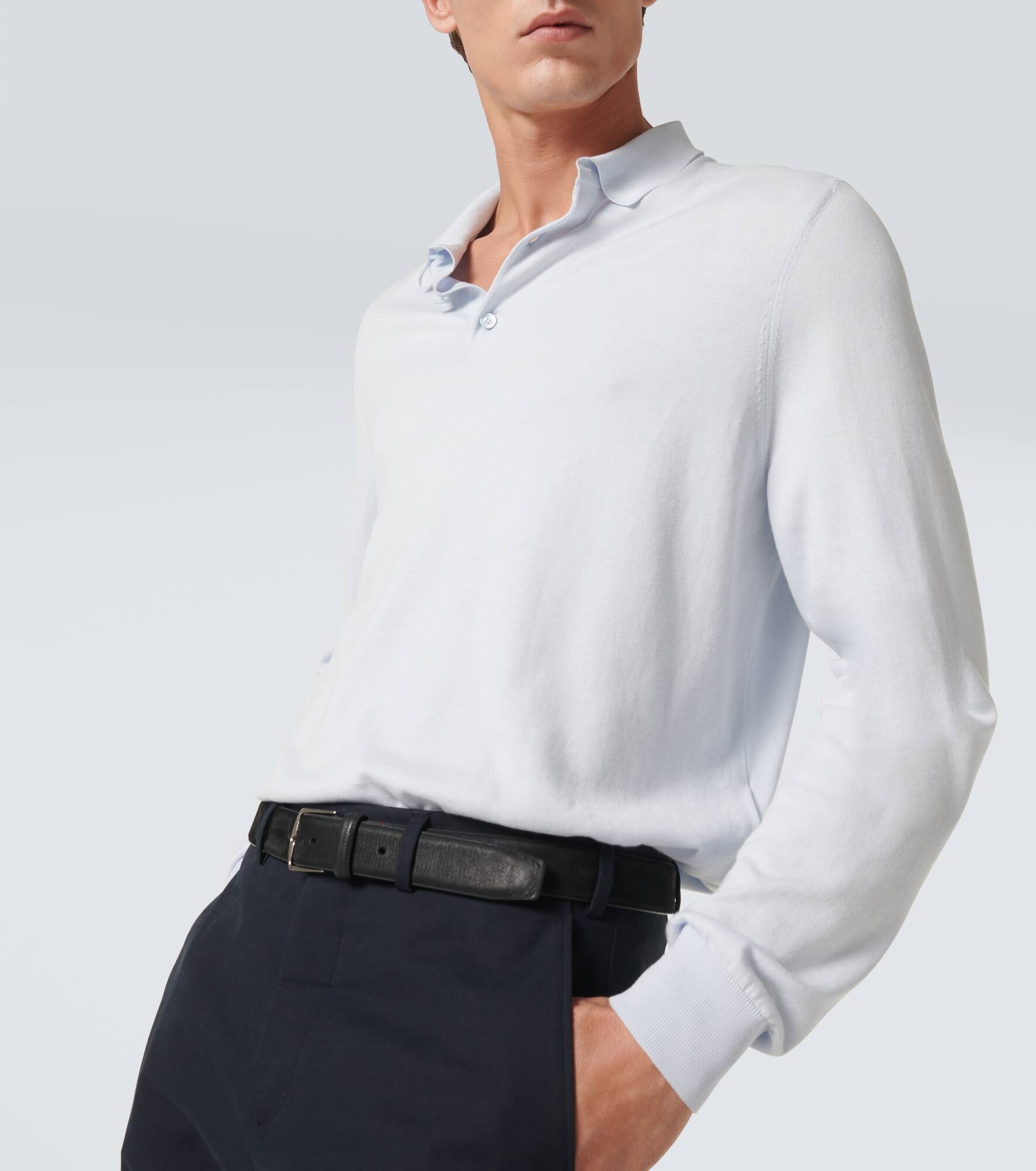 Loro Island cotton polo sweater - 5