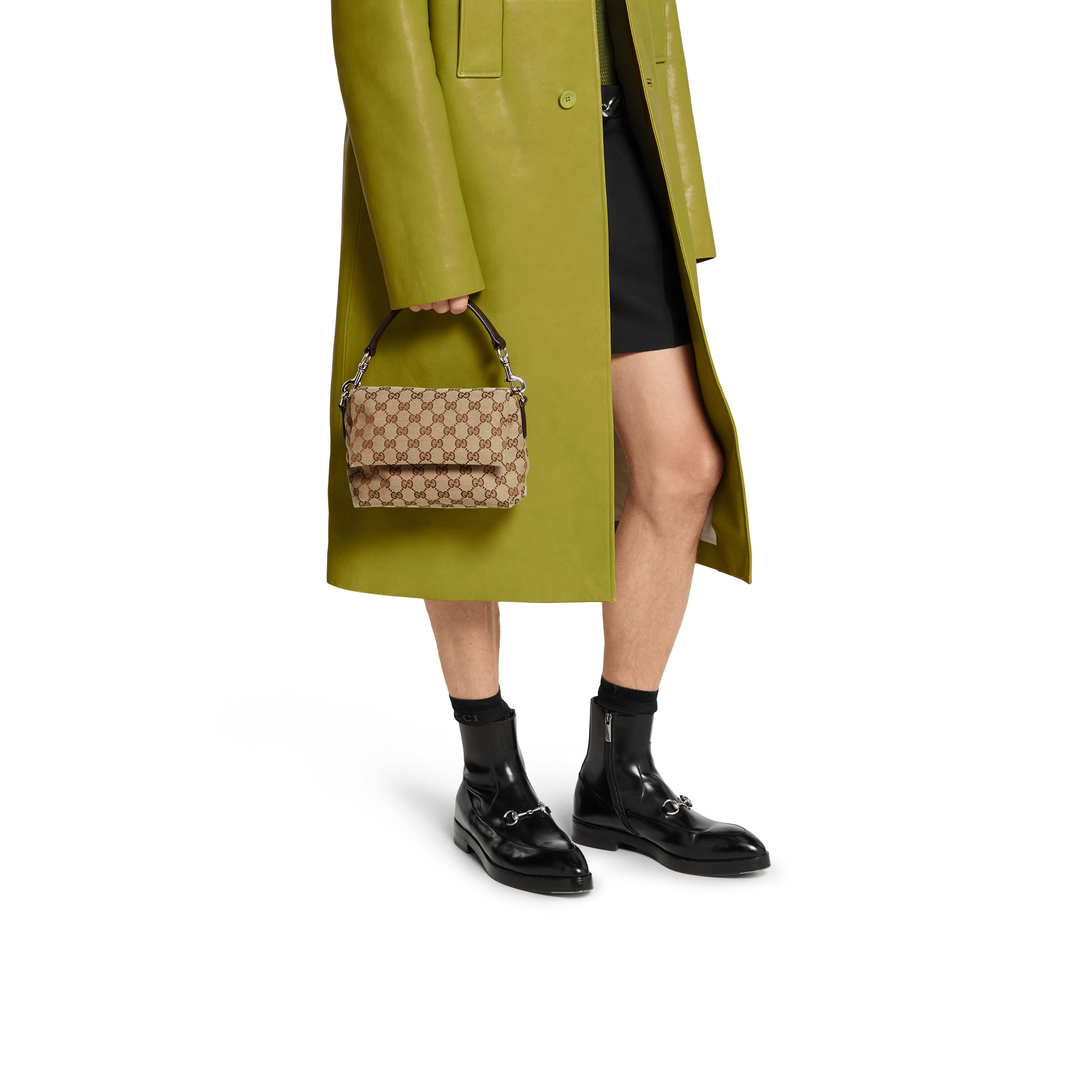 Small GG crossbody bag with Web - 3