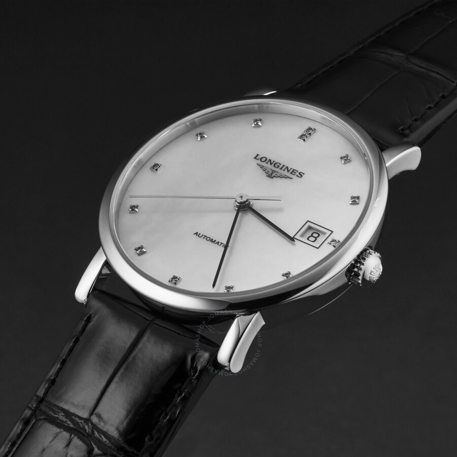 Longines Elegant Automatic Diamond White Dial Ladies Watch L4.809.4.87.2 - 2