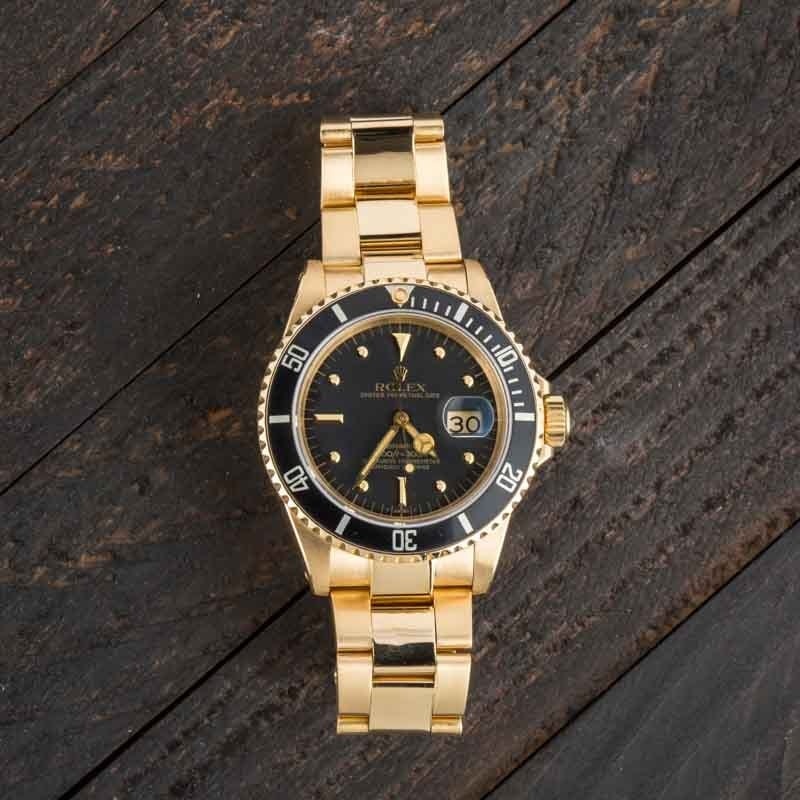 Rolex Submariner Ref 16808 18k Yellow Gold - 9