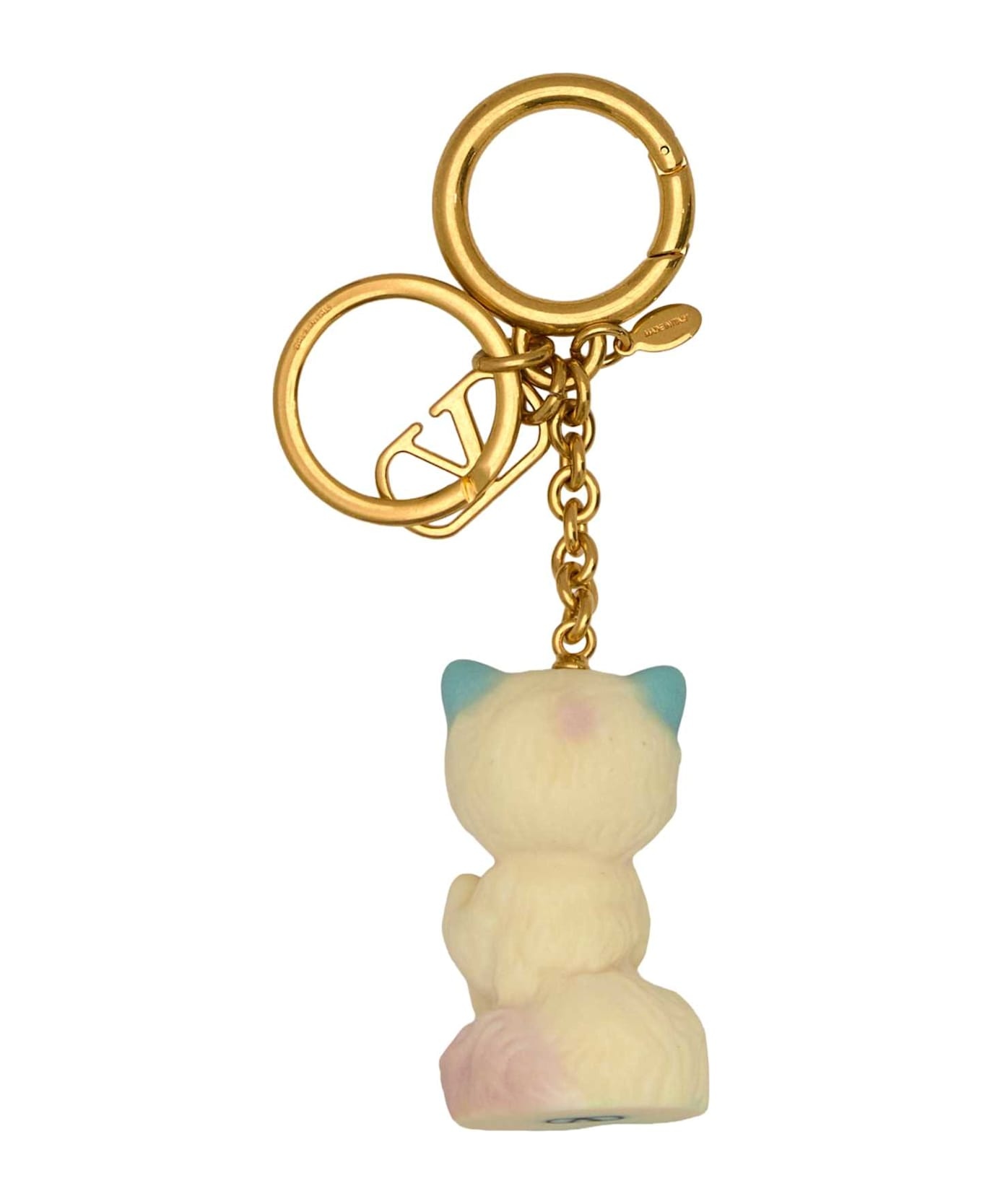 Multicolor Metal And Nylon Le Chat De La Maison Keyring - 2