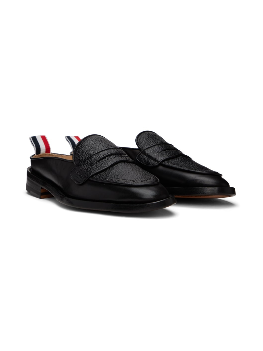 Black Varsity Penny Loafers - 4