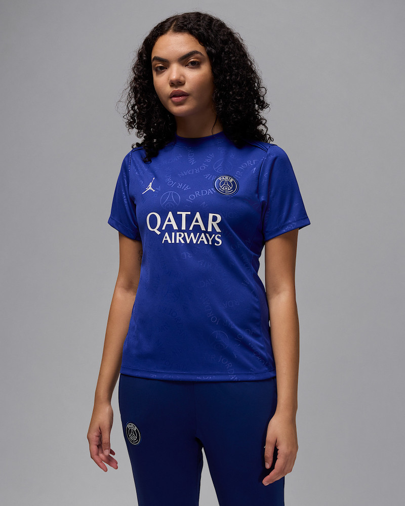 Paris Saint-Germain Academy Pro Fourth Women's Jordan Dri-FIT Soccer Short-Sleeve Pre-Match Top 1
