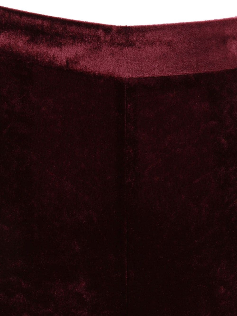 velvet straight-leg trousers - 3