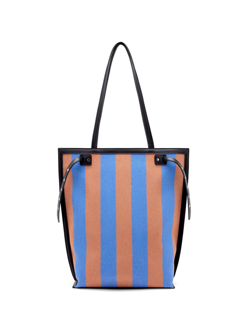 North South Days striped canvas tote bag 4