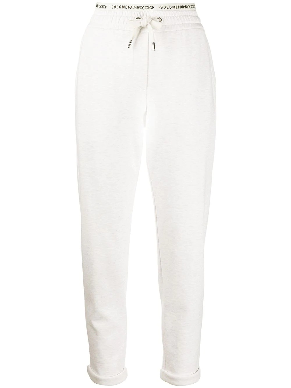 tapered track pants - 1