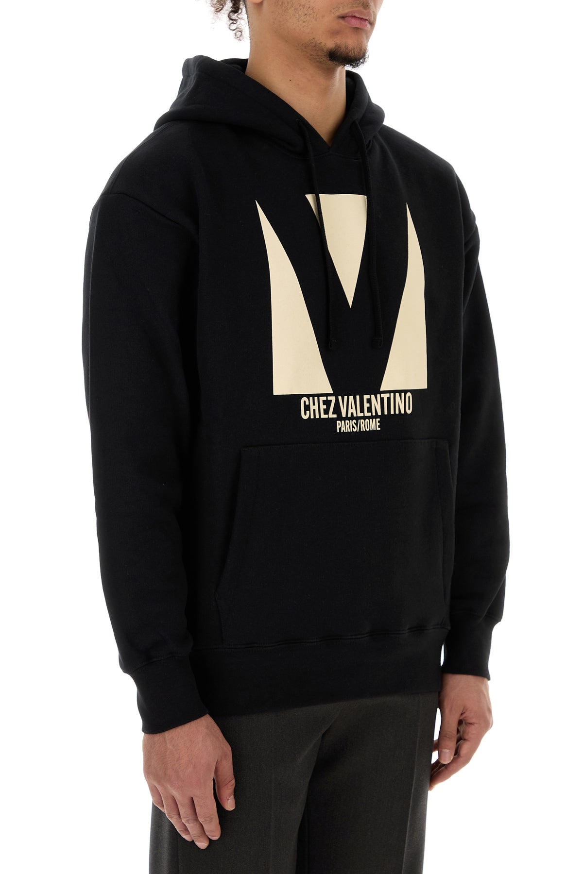 Black cotton sweatshirt - 3