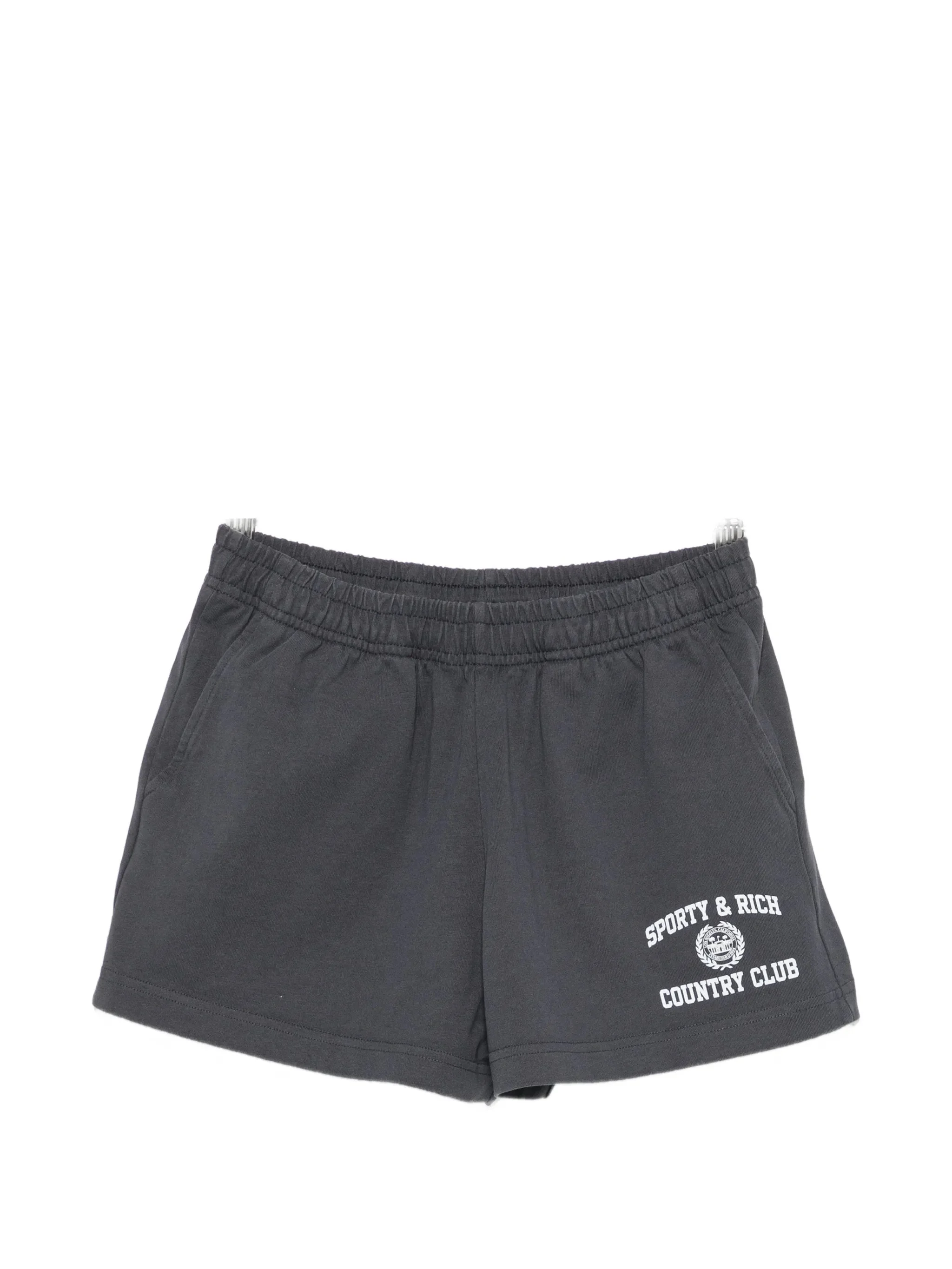 Sporty & Rich Logo-print Elasticated Shorts - 1