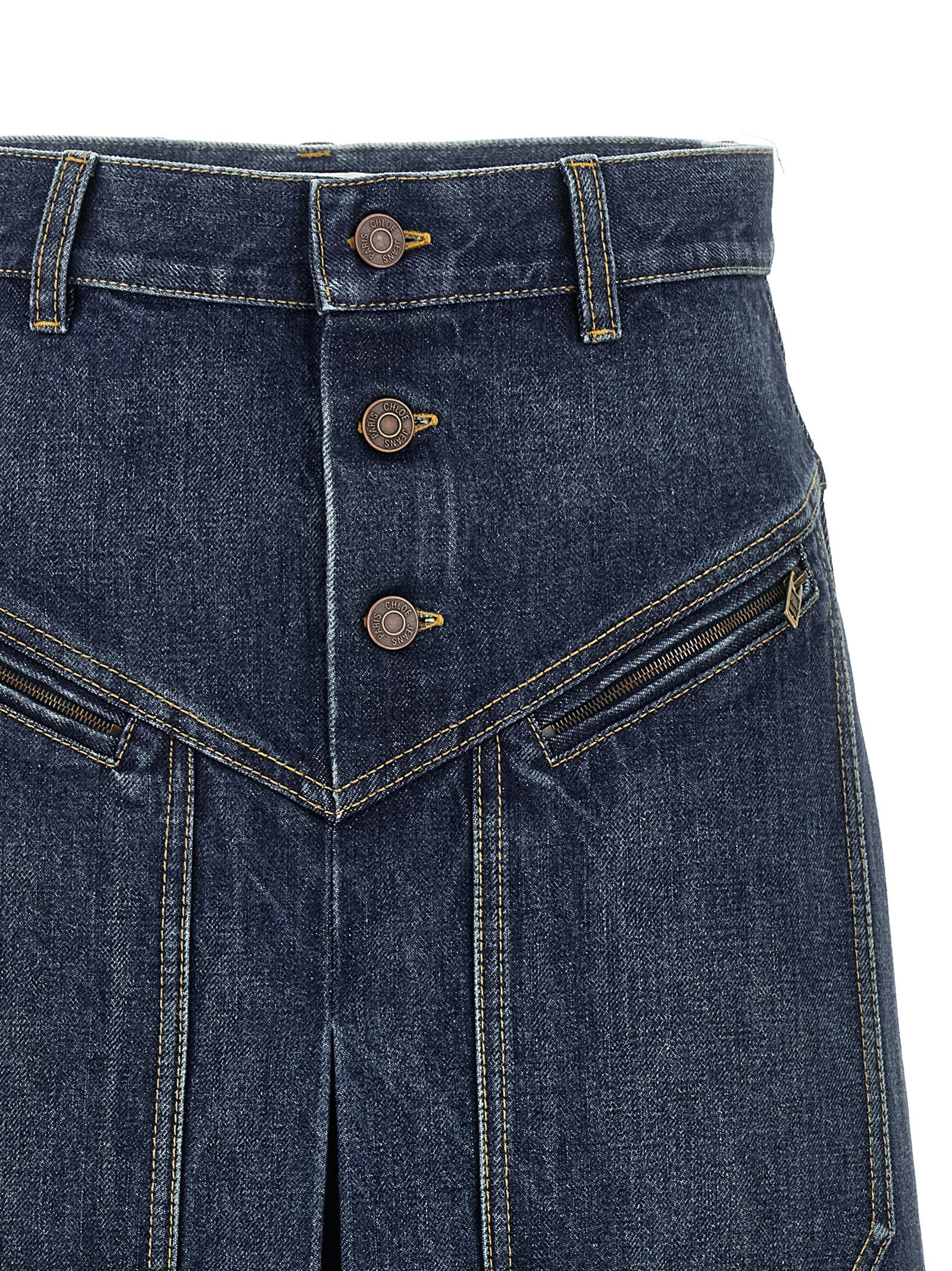 Denim Skirt Skirts Blue - 3