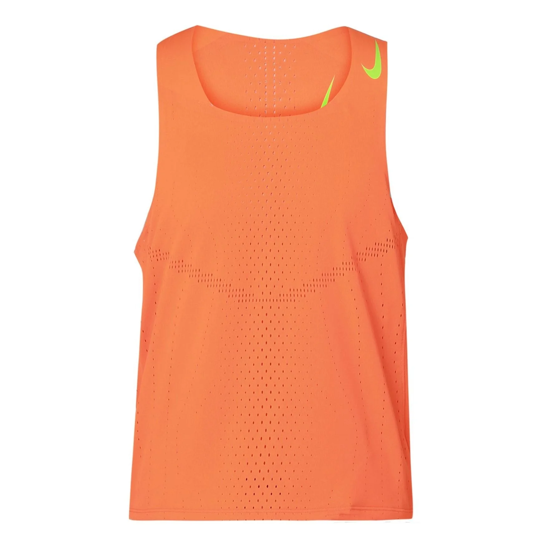 Men's Nike Solid Color Logo Breathable Quick Dry Running Training Sports Orange Vest DM4625-803 - 1
