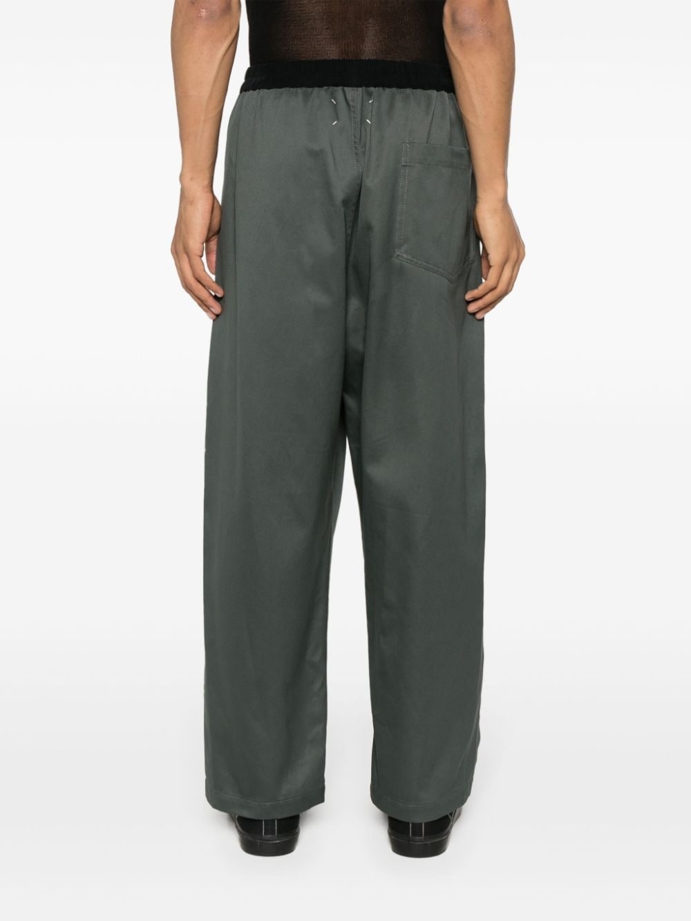 twill loose-fit trousers - 4