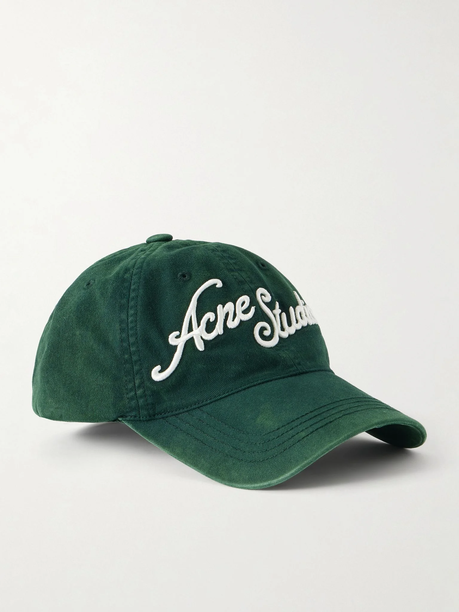 Carliy Venice Logo-Embroidered Cotton Cap Dark green - 1