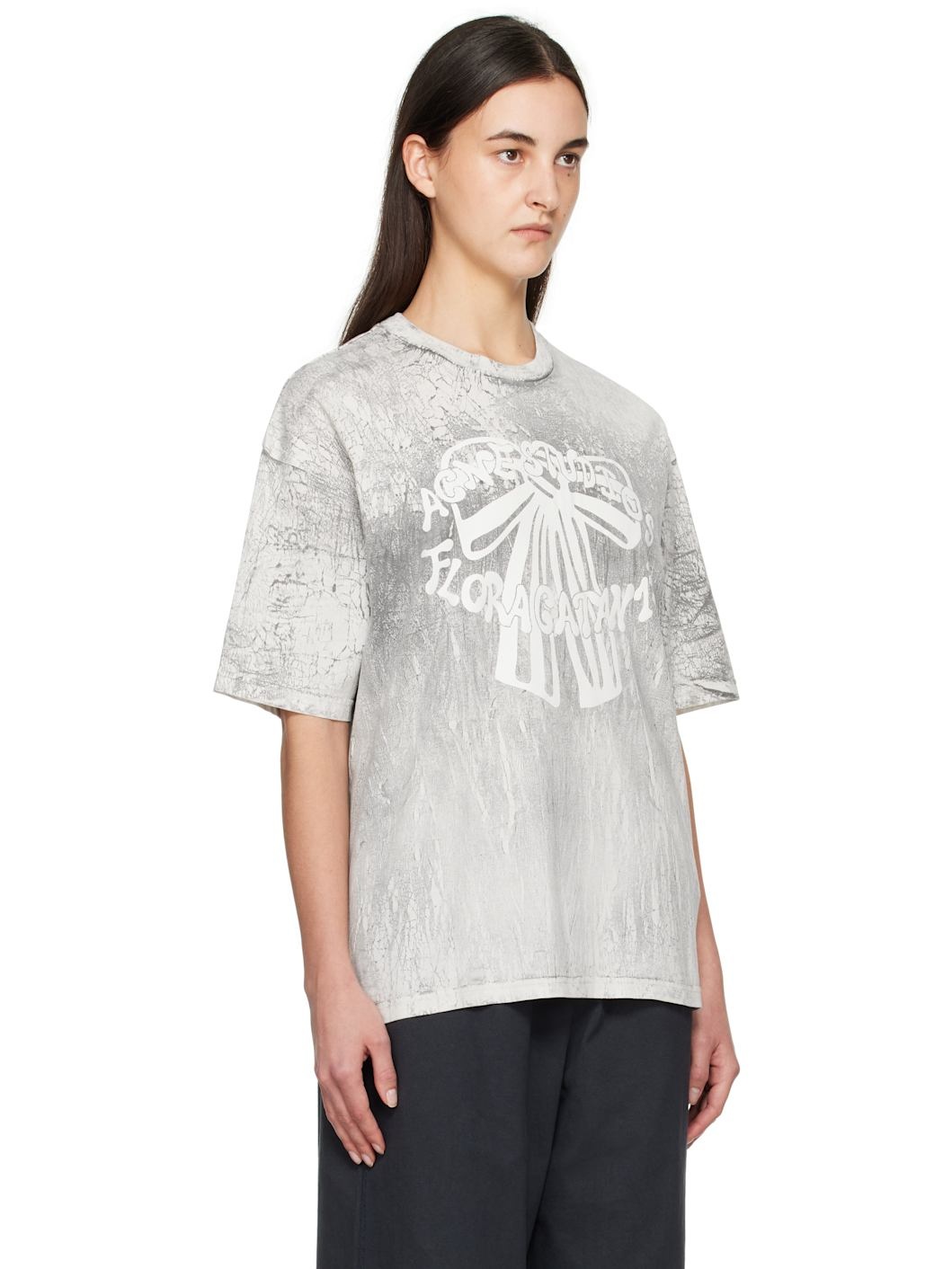 Black & White Plaster Print T-shirt - 2