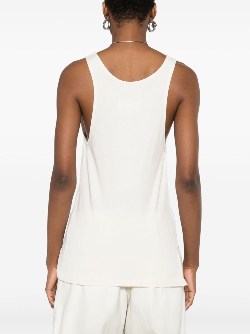 logo-print tank top - 4