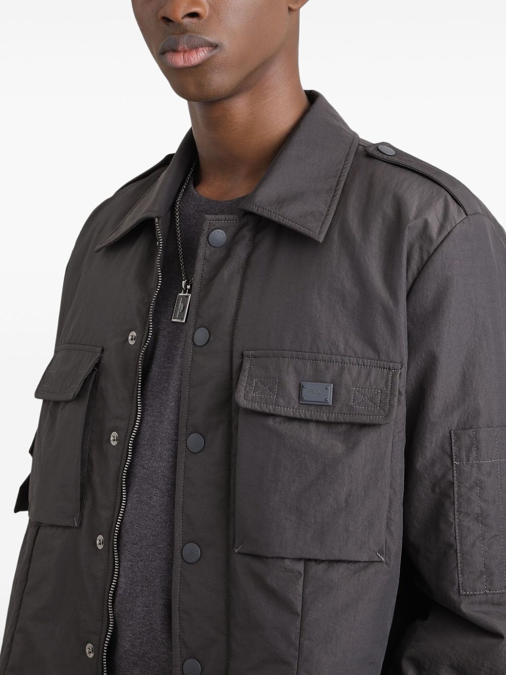 padded shirt jacket - 4