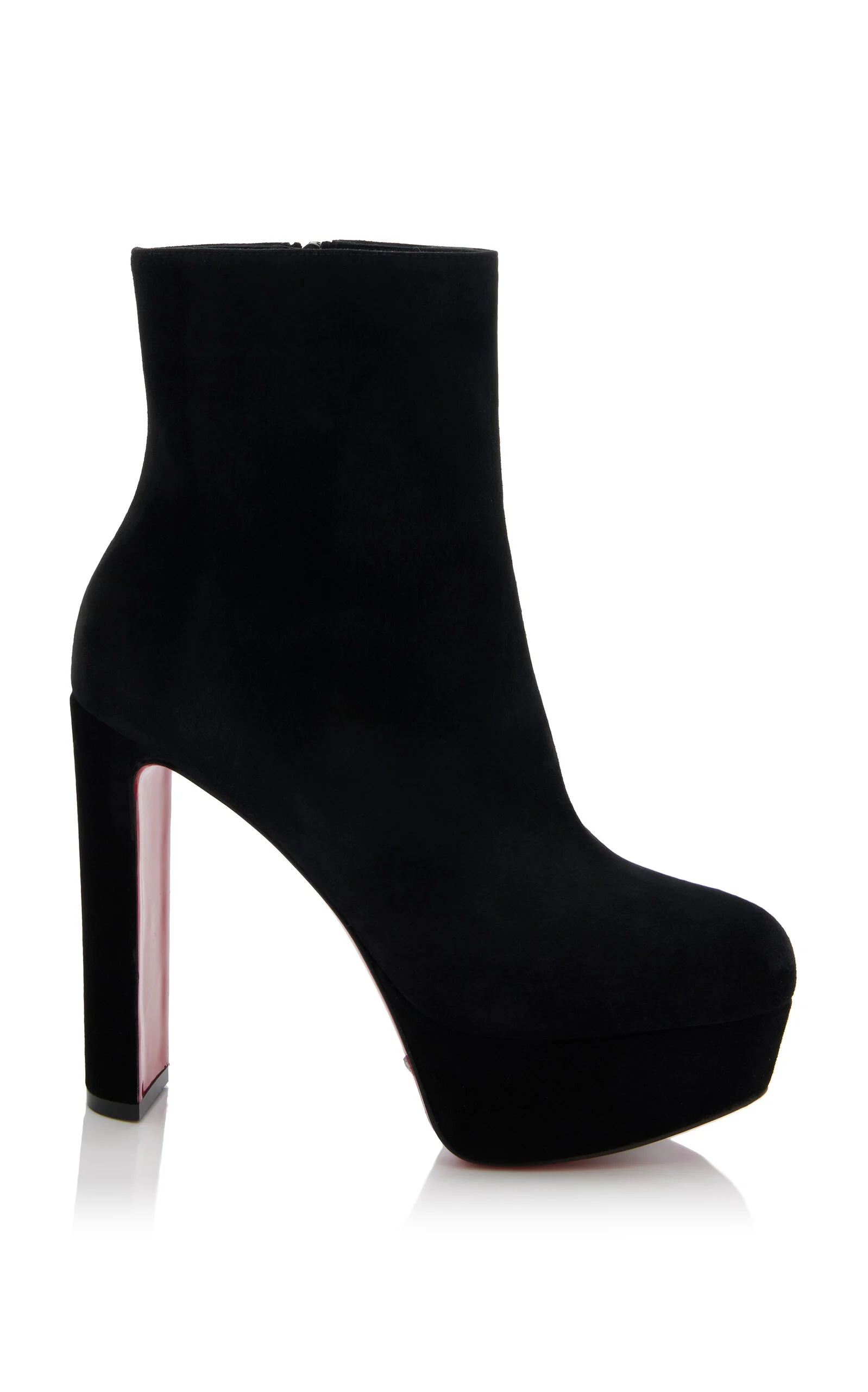 Loo 130mm Velour Ankle Boots black - 1
